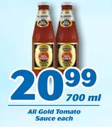 1 All Gold Tomato Sauce-700ml Each