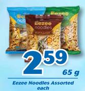 Eezee Noodles Assorted-65g Each