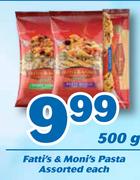 1 Fatti's & Moni's Pasta Assorted-500g Each