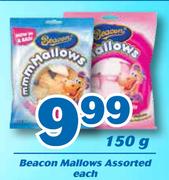 Beacon Mallows Assorted-150g Each