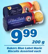 Bakers Blue Label Marie Biscuits Asorted-200g Each