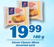 Clover Cheese Slices Assorted-180g Each