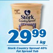 Stork Country Spread 40% Fat Spread Tub-1Kg