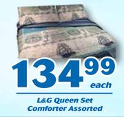 L&G Queen Set Comforter Assorted-Each