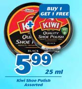 Kiwi Shoe Polish Assorted-25ml 