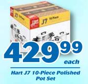 Hart J7 10 Piece Polished Pot Set-Each