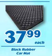 Black Rubber Car Mat-Each
