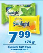Sunlight Bath Soap Assorted-175g Each