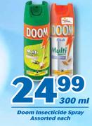 Doom Insecticide Spray Assorted-300ml Each
