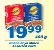 Imana Soya Mince-400g Each