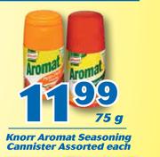 Knorr Aromat Seasoning Cannister-75g Each