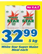 White Star Super Maize Meal-5kg Each