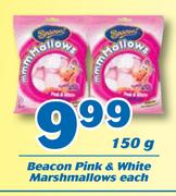 Beacon Pink & White Marshmallows-150g Each