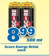 Score Energy Drink-500ml Each