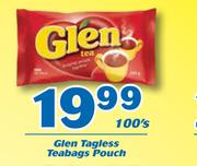 Glen Tagless Teabags Pouch-100's