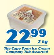 The Cape Town Ice Cream Company Tub Assorted-2Kg