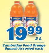 Cambridge Food Orange Squash Assorted-2Ltr Each