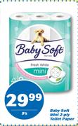 Baby Soft Mini 2-Ply Toilet Paper-9's