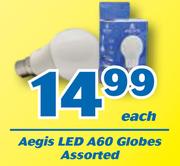 Aegis LED A60 Globes Assorted-Each