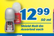Shield Roll-On Assorted-50ml Each