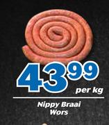 Nippy Braai Wors-Per kg