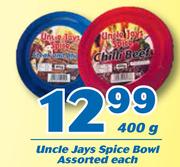 Uncle Jays Spice Bowl-400g Each