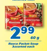 Royco Packet Soup-60g Each