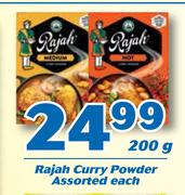 Rajah Curry Powder-200g Each