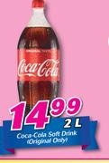 Coca Cola Soft Drink Original Only-2L