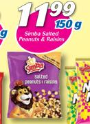 Simba Salted Peanuts & Raisins-150g