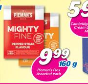 Pieman's Pies Assorted-160g Each