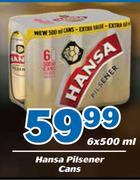 Hansa Pilsener Cans-6 x 500ml