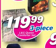 L&G Queen Comforter Set-3-Piece