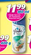 Glade Secrets Air Freshner Assorted-180ml