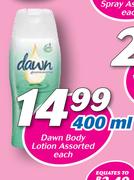 Dawn Body Lotion Assorted-400ml