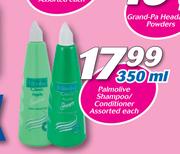 Palmotive Shampoo/ Conditioner Assorted-350ml