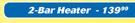 Diamond 2 Bar Heater-Each