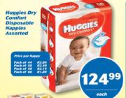 Huggies Dry Comfort Disposable Nappies Assorted-Each