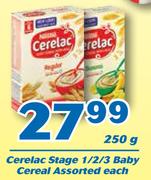 Cerelac Stage 1/2/3 Baby Cereal Assorted-250g Each