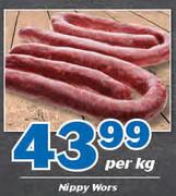 Nippy Wors-Per Kg