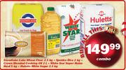 Snowflake Cake Wheat Flour-2.5Kg+Spekko Rice-2Kg+Crown Blended Cooking Oil-2Ltr Combo