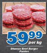 Dhanya Beef Burger Patties-Per Kg