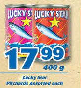 Lucky Star Pilchards Assorted-400g Each