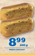 Raisin Loaf-600g Each