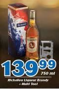 Richelleu Liqueur Brandy 750ml+Multi Tool