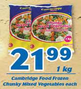 Cambridge Food Frozen Chunky Mixed Vegetables 1Kg-Each