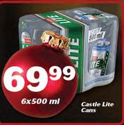 Castle Lite cans-6X500ml