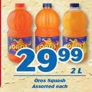 Oros Squash 2l-Each