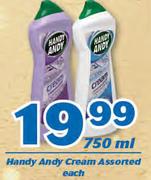 Handy Andy Cream Assorted-750ml Each