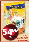 Sunlight 2 In 1 Spring Sensations Hand Washing Powder-3Kg